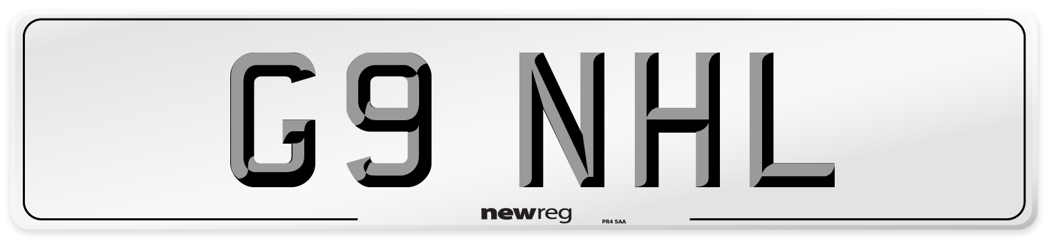 G9 NHL Number Plate from New Reg